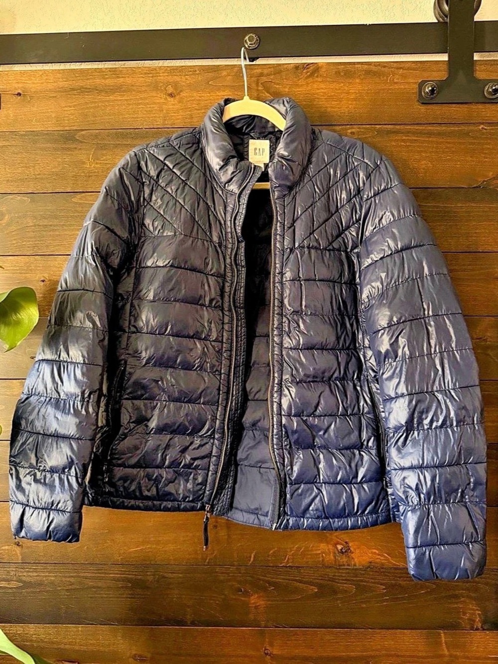 Gap Women's Blue Puffer Jacket